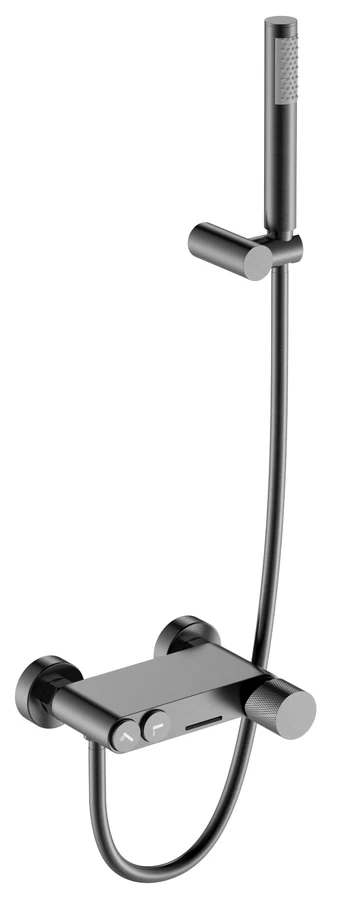 Смеситель для ванны Boheme Stick 123-GM.2, цвет графитовый