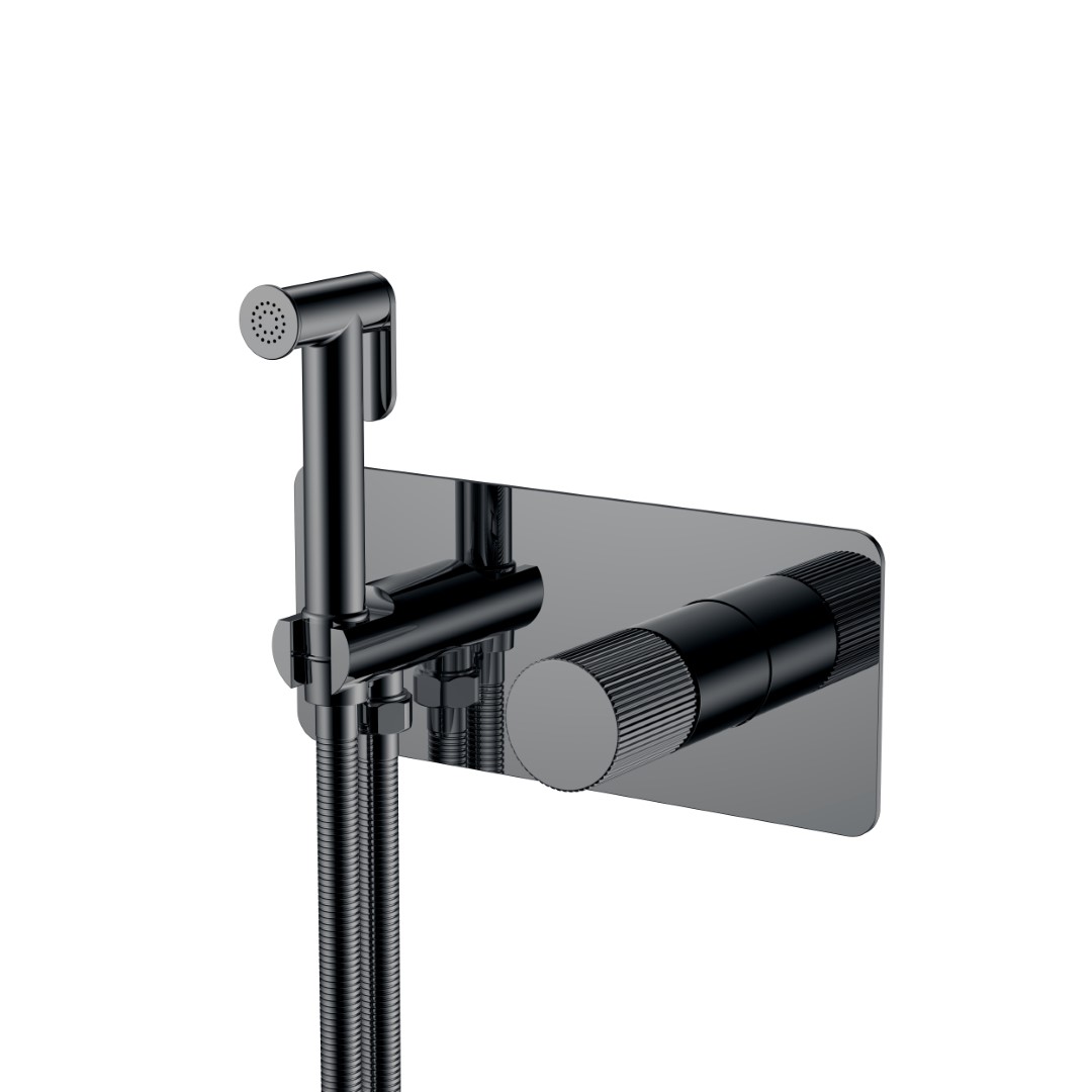 Гигиенический душ Boheme Stick 127-SGM.3 203×230×100 мм, цвет графитовый глянцевый — Основное изображение