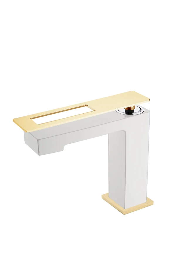 Смеситель для раковины Boheme Q 141-WG 180×55×162 мм, цвет белый глянцевый