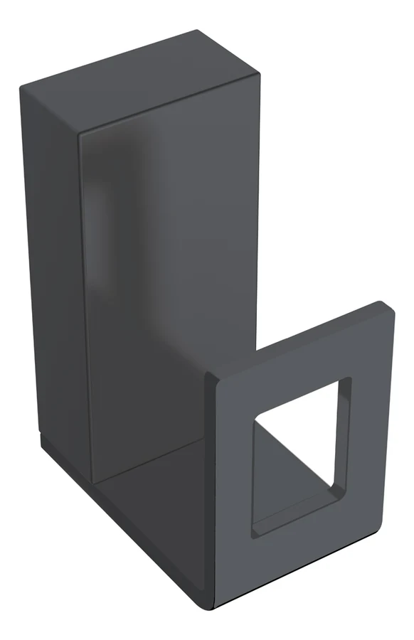 Крючок для ванной Boheme Q 10946-B 25×45×62 мм, цвет черный матовый