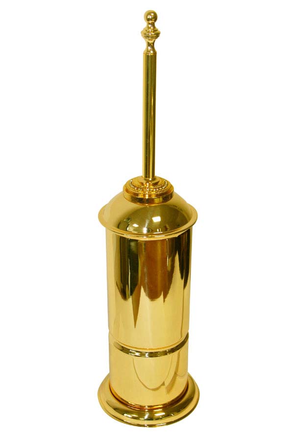 Ёршик для унитаза Boheme Imperiale 10409 115×450×115 мм, цвет золото — Основное изображение