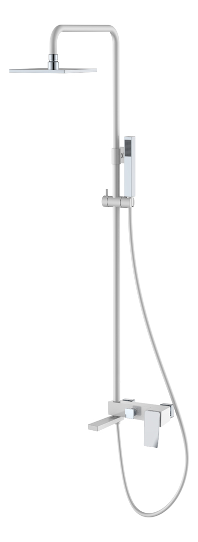 Душевая стойка Boheme Q 148-WCR.2 172×225×920 мм, цвет белый глянцевый — Основное изображение